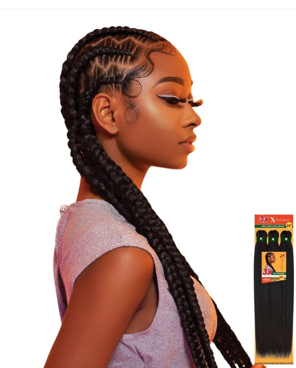 OUTRE X-PRESSION 3X PROGRIP PRE-STRETCHED BRAID 56"